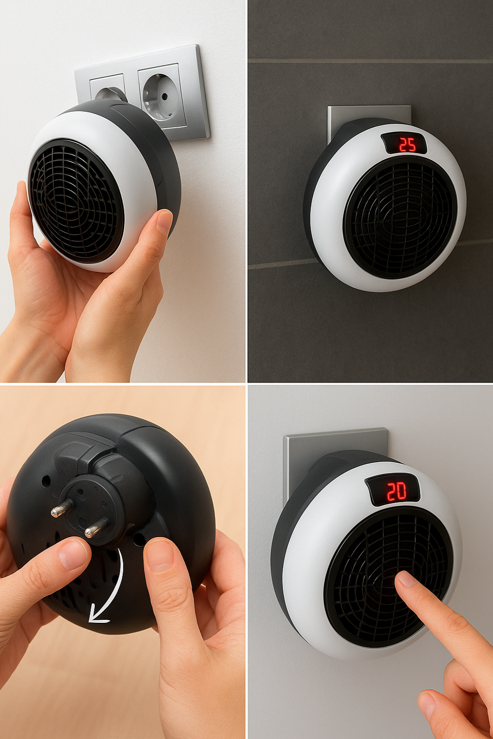 Calefactor termocerámico portatil